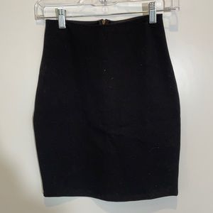 Fashion Nova Sexy Black Stretch Bodycon Skirt